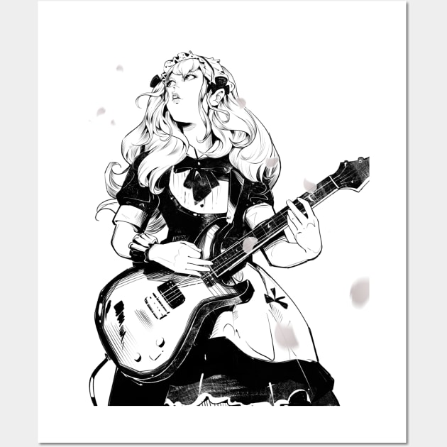 Bandmaid guitarist Kanami Wall Art by joearc